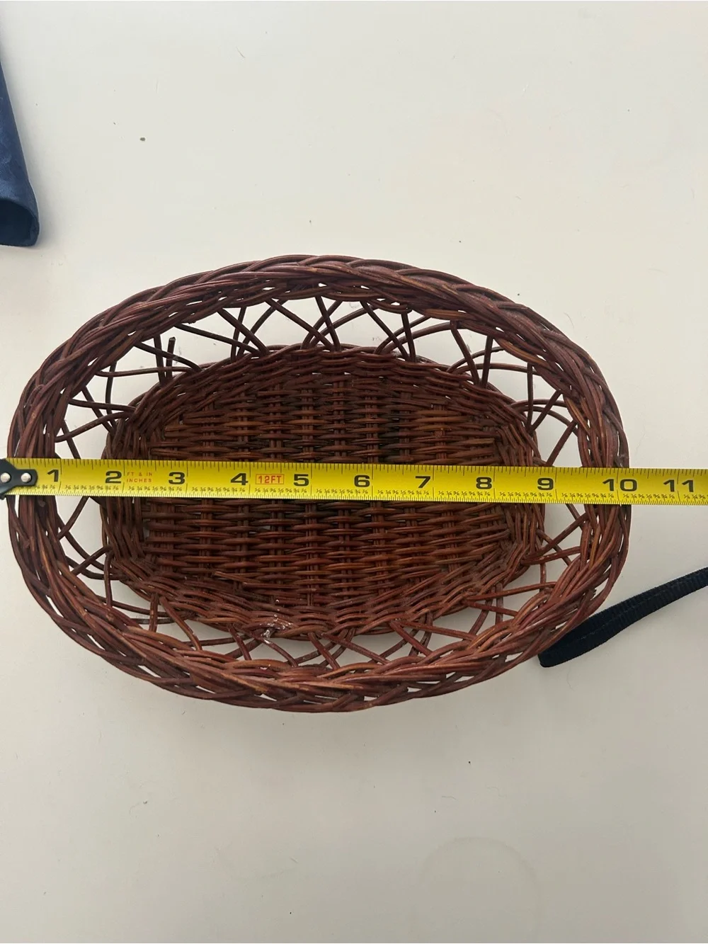 French Country style Rattan bread Serving Basket - Brown